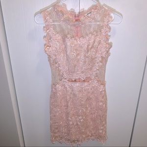 Lace bodycon mini dress